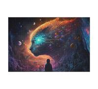 75x50cm/1000pcs Jigsaw Puzzles for Adults Teenagerss Galactic Dreamscape A Cosmic Encounter Puzzles for Adults Hands-on Game Precision Cutting Parent-child Interaction 75x50cm/1000pcs