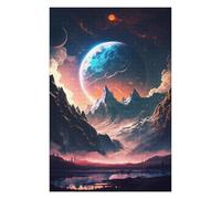 75x50cm/1000pcs Jigsaw Puzzles for Adults Teenagerss Mystical Alien Landscape Puzzle for Adults Relax Games Difficult Challenge Parent-child Interaction 75x50cm/1000pcs