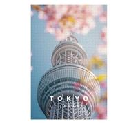 75x50cm/1000pcs Jigsaw Puzzles for Adults Teenagerss Tokyo Spring And Sakura Puzzles for Adults Hands-on Game Precision Cutting Parent-child Interaction 75x50cm/1000pcs