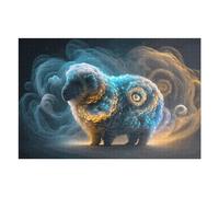 75x50cm/1000pcs Jigsaw Puzzles for Adults Whimsical Cosmic Sheep Artistic Fusion Teenagers Puzzles Hands-on Game Improve Memory Parent-child Interaction 75x50cm/1000pcs