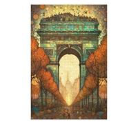 75x50cm/1000pcs Jigsaw Puzzles for Teenagerss Arc De Triomphe Abstract 2 Jigsaw for Adults Family Game Difficult Hard Christmas Birthday Gifts 75x50cm/1000pcs