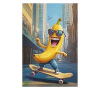 75x50cm/1000pcs Jigsaw Puzzles for Teenagerss Banana Skateboarding Jigsaws for Adults Toy Wall Decor Difficult Hard Help The Brain Exercise 75x50cm/1000pcs