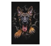 75x50cm/1000pcs Jigsaw Puzzles for Teenagerss Belgian Malinois Puzzles for Adults Hands-on Game Difficult Challenge Help The Brain Exercise 75x50cm/1000pcs