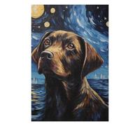 75x50cm/1000pcs Jigsaw Puzzles for Teenagerss Brown Labrador Dog Puzzles for Adults Hands-on Game Difficult Challenge Help The Brain Exercise 75x50cm/1000pcs
