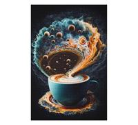 75x50cm/1000pcs Jigsaw Puzzles for Teenagerss Coffee Planet Puzzles for Adults Hands-on Game Difficult Challenge Help The Brain Exercise 75x50cm/1000pcs
