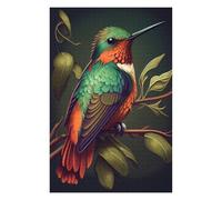 75x50cm/1000pcs Jigsaw Puzzles for Teenagerss Hummingbird Cute Jigsaw for Adults Fun Games A Work of Art Christmas Birthday Gifts 75x50cm/1000pcs