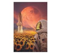 75x50cm/1000pcs Jigsaw Puzzles for Teenagerss Jigsaw Astronaut Watching Rocket Launch Adult Puzzles Relaxing Games Enhance Memory Unique Birthday And Gifts 75x50cm/1000pcs