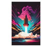 75x50cm/1000pcs Jigsaw Puzzles for Teenagerss Jigsaw Colorful Rocket Jigsaw Puzzle Toy Wall Decor Wall Art Unique Birthday And Gifts 75x50cm/1000pcs