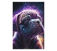 75x50cm/1000pcs Jigsaw Puzzles for Teenagerss Jigsaw Galactic Pug Portrait Jigsaw Fun Games Analysis And Logic for Birthday, Chrismas 75x50cm/1000pcs