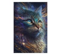 75x50cm/1000pcs Jigsaw Puzzles for Teenagerss Jigsaw Galactic Whiskered Guardian -2 Adult Jigsaw Puzzle Fun Games Precision Cutting Help The Brain Exercise 75x50cm/1000pcs