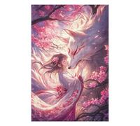 75x50cm/1000pcs Jigsaw Puzzles for Teenagerss Jigsaw Kitsune Ethereal Bond Jigsaw Puzzle Toy Wall Decor Wall Art Unique Birthday And Gifts 75x50cm/1000pcs