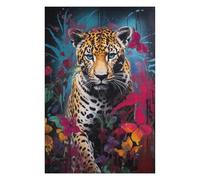 75x50cm/1000pcs Jigsaw Puzzles for Teenagerss Jigsaw Leopard Banksy Graffiti Jigsaw for Adults Relaxing Games Improve Memory Unique Birthday And Gifts 75x50cm/1000pcs