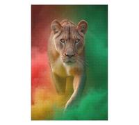 75x50cm/1000pcs Jigsaw Puzzles for Teenagerss Jigsaw Rasta Lioness Jigsaw for Adults Relaxing Games Improve Memory Unique Birthday And Gifts 75x50cm/1000pcs