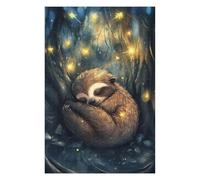 75x50cm/1000pcs Jigsaw Puzzles for Teenagerss Jigsaw Sleeping Sloth in Forest Adult Puzzles Hands-on Game Home Decoration for Birthday, Chrismas 75x50cm/1000pcs
