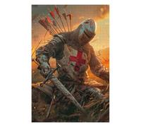 75x50cm/1000pcs Jigsaw Puzzles for Teenagerss Jigsaw The Fallen Crusader Jigsaw for Adults Relaxing Games Improve Memory Unique Birthday And Gifts 75x50cm/1000pcs