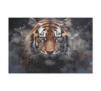 75x50cm/1000pcs Jigsaw Puzzles for Teenagerss Jigsaw Wild Tiger Portrait Artwork -5 Jigsaw Hands-on Game Improve Memory for Birthday, Chrismas 75x50cm/1000pcs