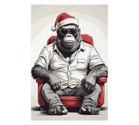 75x50cm/1000pcs Jigsaw Puzzles for Teenagerss King Kong Christmas Puzzles for Adults Hands-on Game Difficult Challenge Help The Brain Exercise 75x50cm/1000pcs