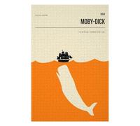 75x50cm/1000pcs Jigsaw Puzzles for Teenagerss MobyDick Herman Melville Jigsaw Brain Teaser Game Wall Decoration Unique Birthday And Xmas Gifts 75x50cm/1000pcs