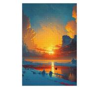 75x50cm/1000pcs Jigsaw Puzzles for Teenagerss Mountains by The Lake Puzzles for Adults Hands-on Game Difficult Challenge Help The Brain Exercise 75x50cm/1000pcs