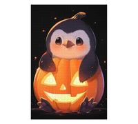 75x50cm/1000pcs Jigsaw Puzzles for Teenagerss Penguin in Pumpkin Puzzles for Adults Hands-on Game Difficult Challenge Help The Brain Exercise 75x50cm/1000pcs
