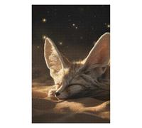 75x50cm/1000pcs Jigsaw Puzzles for Teenagerss Sleeping Fennec Fox in The Desert Jigsaw for Adults Family Game Difficult Hard Christmas Birthday Gifts 75x50cm/1000pcs