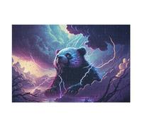 75x50cm/1000pcs Jigsaw Puzzles for Teenagerss Thundering Panda Storm -5 Jigsaw for Adults Anti-Stress Toys Perfect Decoration Help The Brain Exercise 75x50cm/1000pcs