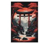 75x50cm/1000pcs Jigsaw Puzzles for Teenagerss Torii Gate 1 Puzzles for Adults Hands-on Game Difficult Challenge Help The Brain Exercise 75x50cm/1000pcs