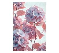 75x50cm/1000pcs Jigsaw Puzzles for Teenagerss Vintage Hydrangea Flowers Puzzles for Adults Hands-on Game Difficult Challenge Help The Brain Exercise 75x50cm/1000pcs