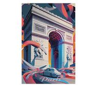 75x50cm/1000pcs Jigsaw Puzzles- Paris Arc De Triomphe 1 Jigsaws for Adults Brain Teaser Game Precision Cutting Deal As Gifts for The Whole Family 75x50cm/1000pcs