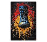 75x50cm/1000pcs Jigsaw Puzzles- Urban Impact Contemporary Expressionist Boot Artwork Jigsaws for Adults Family Games Improve Memory Deal As Gifts for The Whole Family 75x50cm/1000pcs