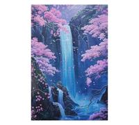 75x50cm/1000pcs Jigsaw Puzzles- Waterfall Japan Painting Jigsaws for Adults Brain Teaser Game Precision Cutting Deal As Gifts for The Whole Family 75x50cm/1000pcs