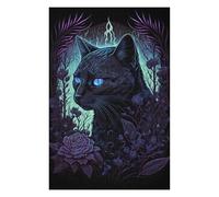 75x50cm/1000pcs Jigsaws Adults Puzzles Black Light Cat 8 Adult Jigsaw Puzzle Relax Games Difficult Challenge Birthday And Unique Gifts 75x50cm/1000pcs