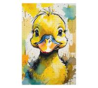 75x50cm/1000pcs Jigsaws Adults Puzzles Cute Duckling Watercolor Adult Jigsaw Puzzle Relax Games Difficult Challenge Birthday And Unique Gifts 75x50cm/1000pcs
