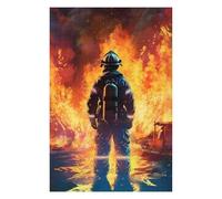 75x50cm/1000pcs Jigsaws Adults Puzzles Firefighter Flames Adult Jigsaw Puzzle Relax Games Difficult Challenge Birthday And Unique Gifts 75x50cm/1000pcs