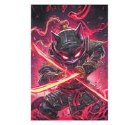 75x50cm/1000pcs Jigsaws Adults Puzzles Gifts Devon Rex Cat Samurai Warrior Animal Puzzle for Adults Hands-on Game Wall Decoration Gifts for Friends And Family 75x50cm/1000pcs