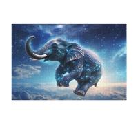 75x50cm/1000pcs Jigsaws Adults Puzzles Gifts Galactic Elephant in Space Jigsaw Puzzle Relax Games Staycation Kill Time Birthday Present, Gifts, 75x50cm/1000pcs