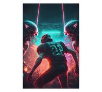 75x50cm/1000pcs Jigsaws Adults Puzzles Gifts Neon Gridiron Dreams Jigsaws for Adults Relax Games Wall Decoration Great Gift for Gaming 75x50cm/1000pcs
