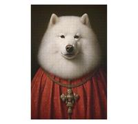 75x50cm/1000pcs Jigsaws Adults Puzzles Gifts Samoyed The Pope Puzzles for Adults Relaxing Games A Work of Art Gifts for Friends And Family 75x50cm/1000pcs