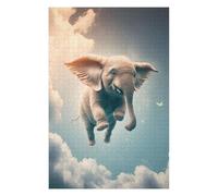 75x50cm/1000pcs Jigsaws Elephant Flying Animal Puzzles for Adults Anti-Stress Toys Pattern Assembly Deal As Gifts for The Whole Family 75x50cm/1000pcs