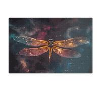 `75x50cm/1000pcs Jigsaws for Adults Puzzle Cosmic Dragonfly Flight Adult Jigsaw Puzzle Toy Wall Decor Wall Art Challenging To Complete 75x50cm/1000pcs