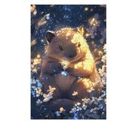 75x50cm/1000pcs Jigsaws for Adults Puzzle Cute Wombat Dreamy Artwork - Little Paws Jigsaw for Adults Toy Wall Decor Hand Speed Race Gifts for Friends And Family 75x50cm/1000pcs