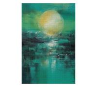 75x50cm/1000pcs Jigsaws for Adults Puzzle Emerald Horizon - Abstract Sun And Water Reflection Puzzle for Adults Anti-Stress Toys A Work of Art Challenging To Complete 75x50cm/1000pcs