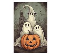 75x50cm/1000pcs Jigsaws for Adults Puzzle Halloween Ghosts And Pumpkin Teenagers Puzzles Brain Teaser Game Analysis And Logic Gifts for Friends And Family 75x50cm/1000pcs