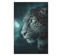 75x50cm/1000pcs Jigsaws for Adults Puzzle Leopard Butterfly Encounter Adult Jigsaw Puzzle Relaxing Games Wall Decoration Gifts for Friends And Family 75x50cm/1000pcs
