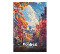 75x50cm/1000pcs Jigsaws for Adults Puzzle Montreal Canada Autumn Cityscape Puzzles for Adults Anti-Stress Toys Wall Decoration Gifts for Friends And Family 75x50cm/1000pcs