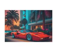 `75x50cm/1000pcs Jigsaws for Adults Puzzle Sunset Luxury Miami Beach Dreamscape Adult Jigsaw Puzzle Toy Wall Decor Wall Art Challenging To Complete 75x50cm/1000pcs