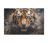 `75x50cm/1000pcs Jigsaws for Adults Puzzle Wild Tiger Portrait Artwork Adult Jigsaw Puzzle Toy Wall Decor Wall Art Challenging To Complete 75x50cm/1000pcs