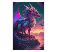 75x50cm/1000pcs Jigsaws for Teenagerss Beautiful Dragon Jigsaw Puzzle Relaxing Games Difficult Challenge Challenging To Complete 75x50cm/1000pcs
