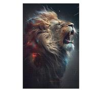 75x50cm/1000pcs Jigsaws for Teenagerss Lion Roar Puzzle for Adults Fun Games Staycation Kill Time Challenging To Complete 75x50cm/1000pcs