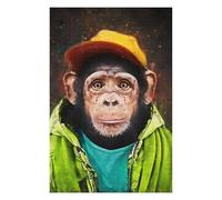 75x50cm/1000pcs Jigsaws for Teenagerss Monkey Fashion Jigsaw Puzzle Relaxing Games Difficult Challenge Challenging To Complete 75x50cm/1000pcs